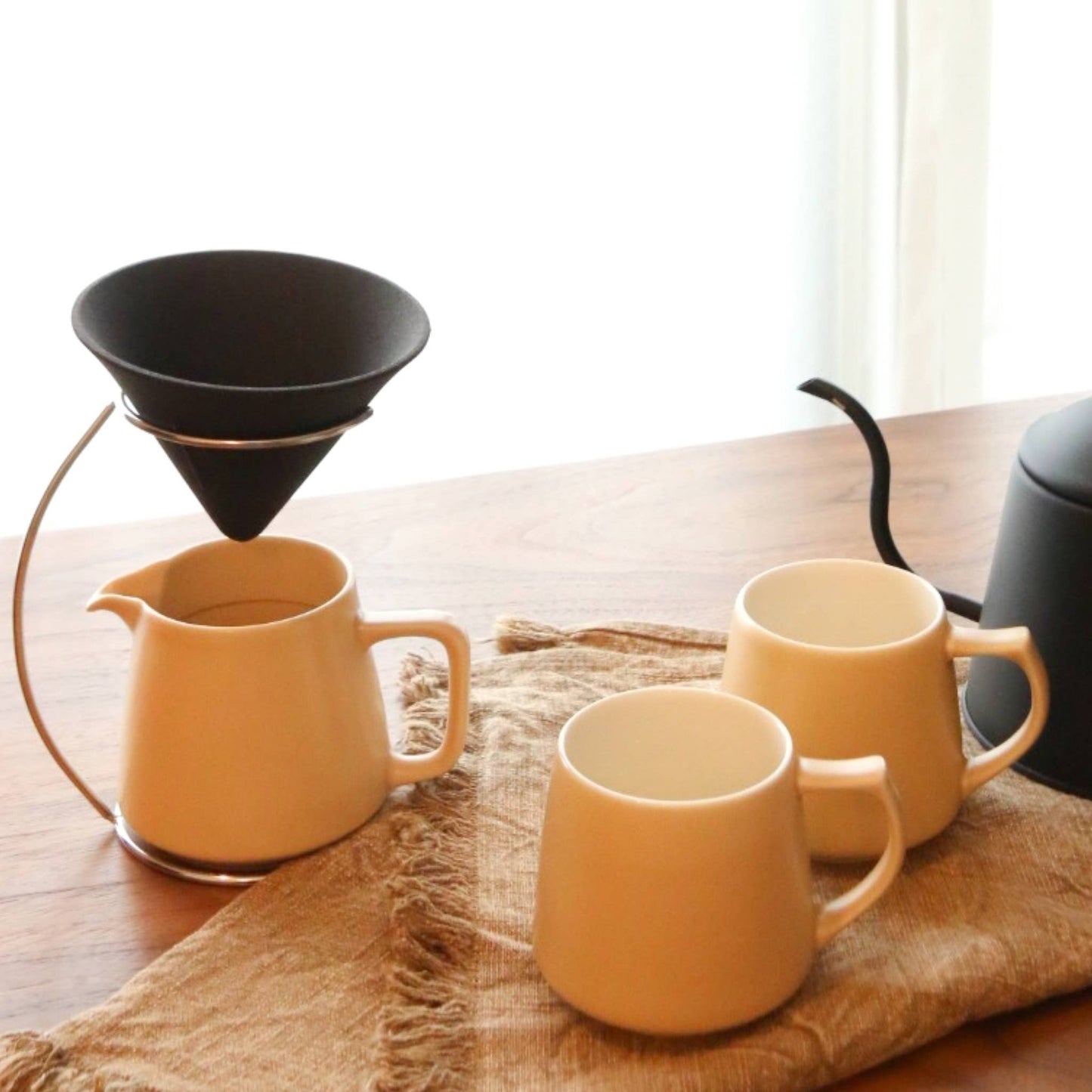 Matte Blue Aroma Mug - Japanese Ceramic - Origami