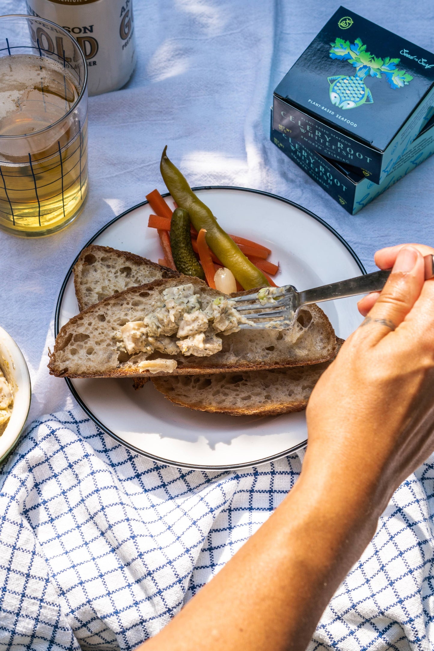 Tinned Celery Root Smoked Whitefish (Vegan) - Seed to Surf