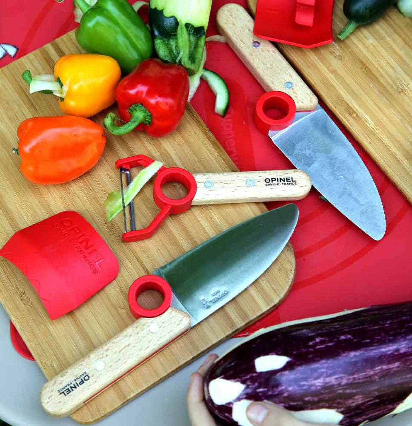 Le Petit Chef 3pc Knife Set for a Child - Opinel