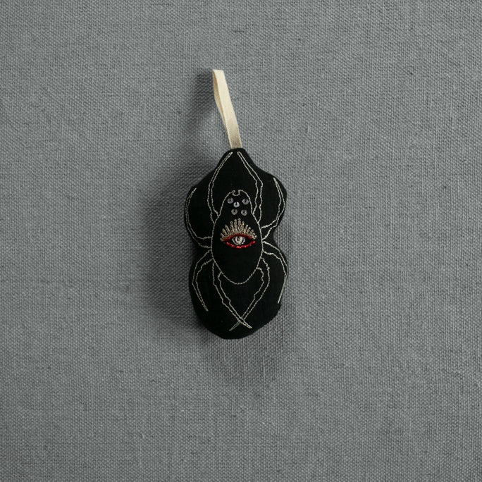Hourglass Spider - Cotton & Lavender filled Ornament - Skippy Cotton