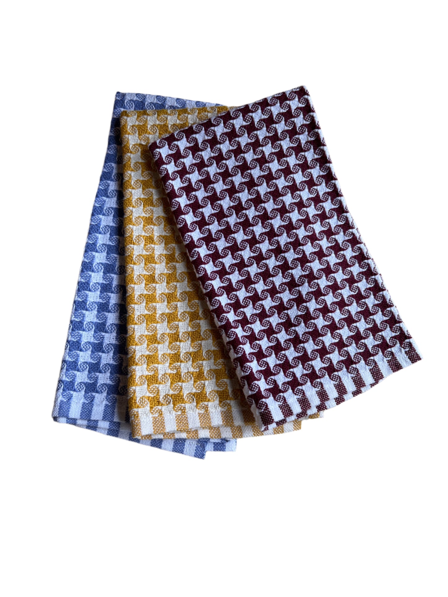 Hand Woven Cotton Towel Pinwheel weave