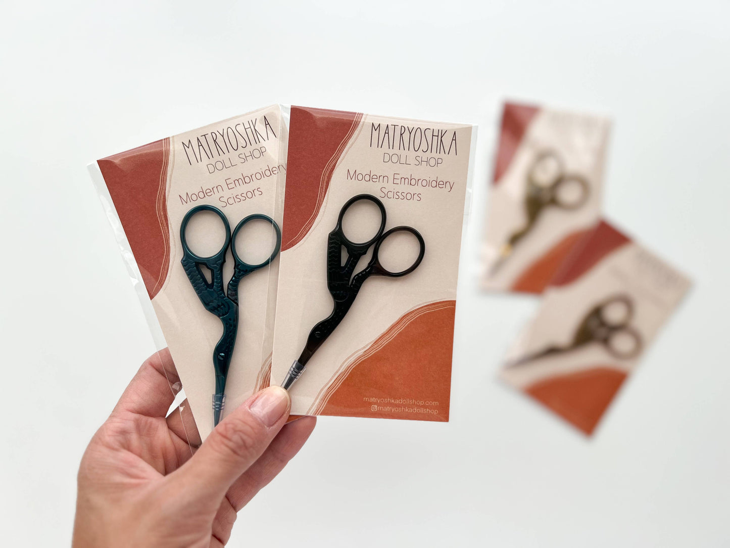 Gold Stork Embroidery Scissors