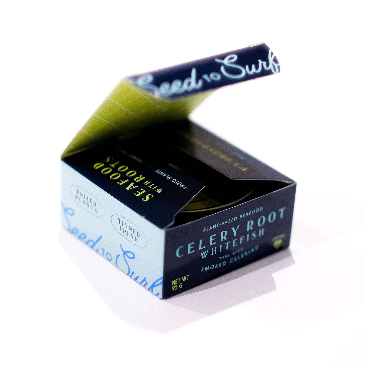 Tinned Celery Root Smoked Whitefish (Vegan) - Seed to Surf