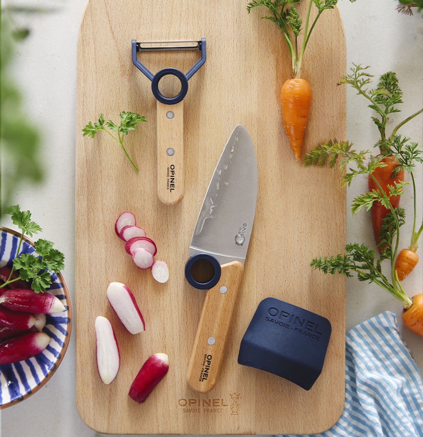 Le Petit Chef 3pc Knife Set for a Child - Opinel