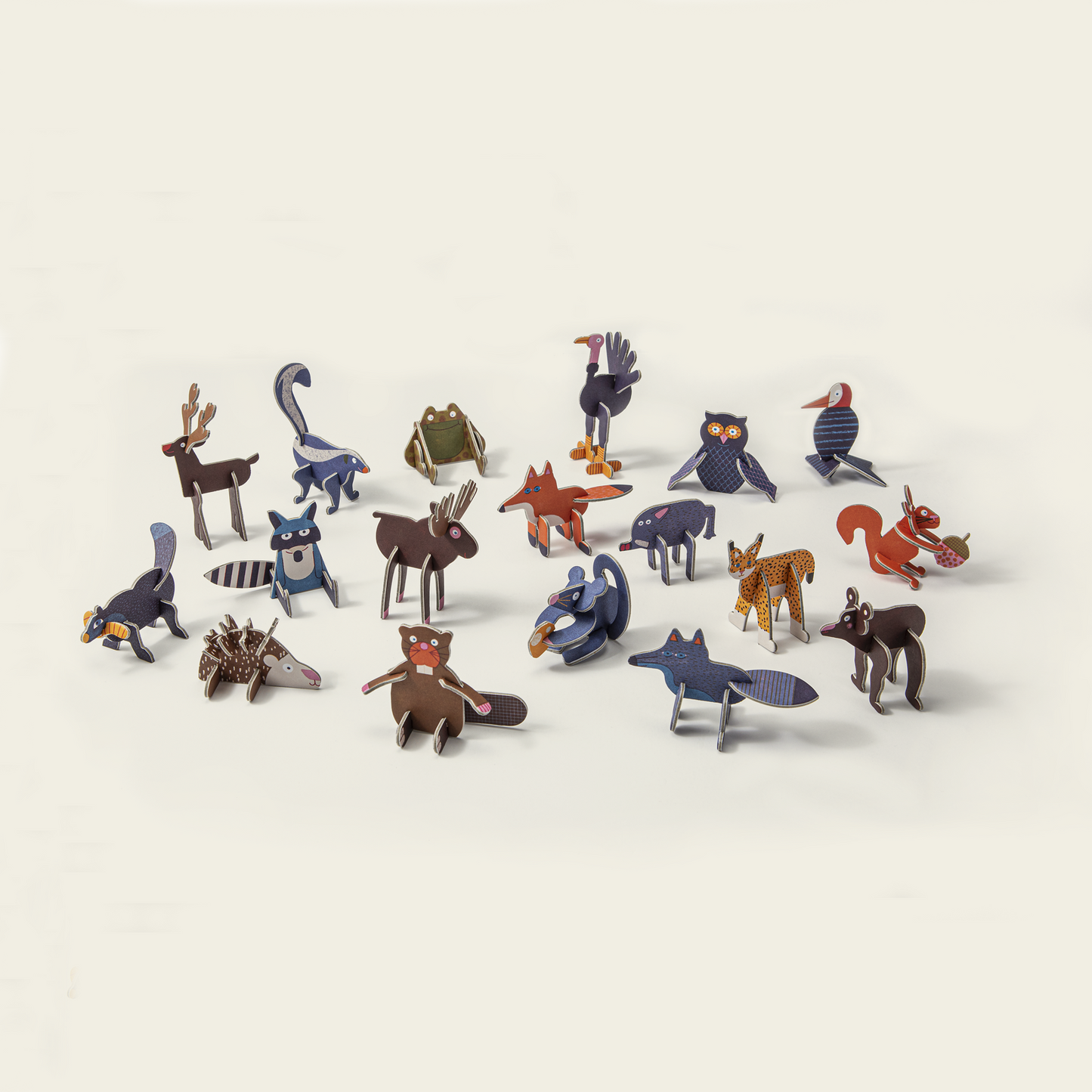 Woodland Animals - Vegan and Gluten Free Surprise Box - Puzzle Toy with Chocolate - Plastic Free - ToyChoc Box®