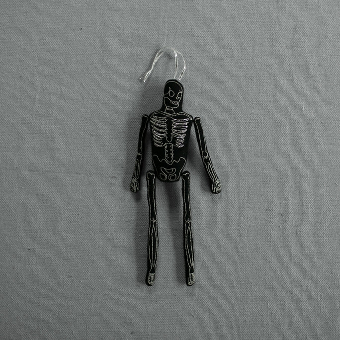 Lavender Skelly - Cotton & Lavender filled Art Doll