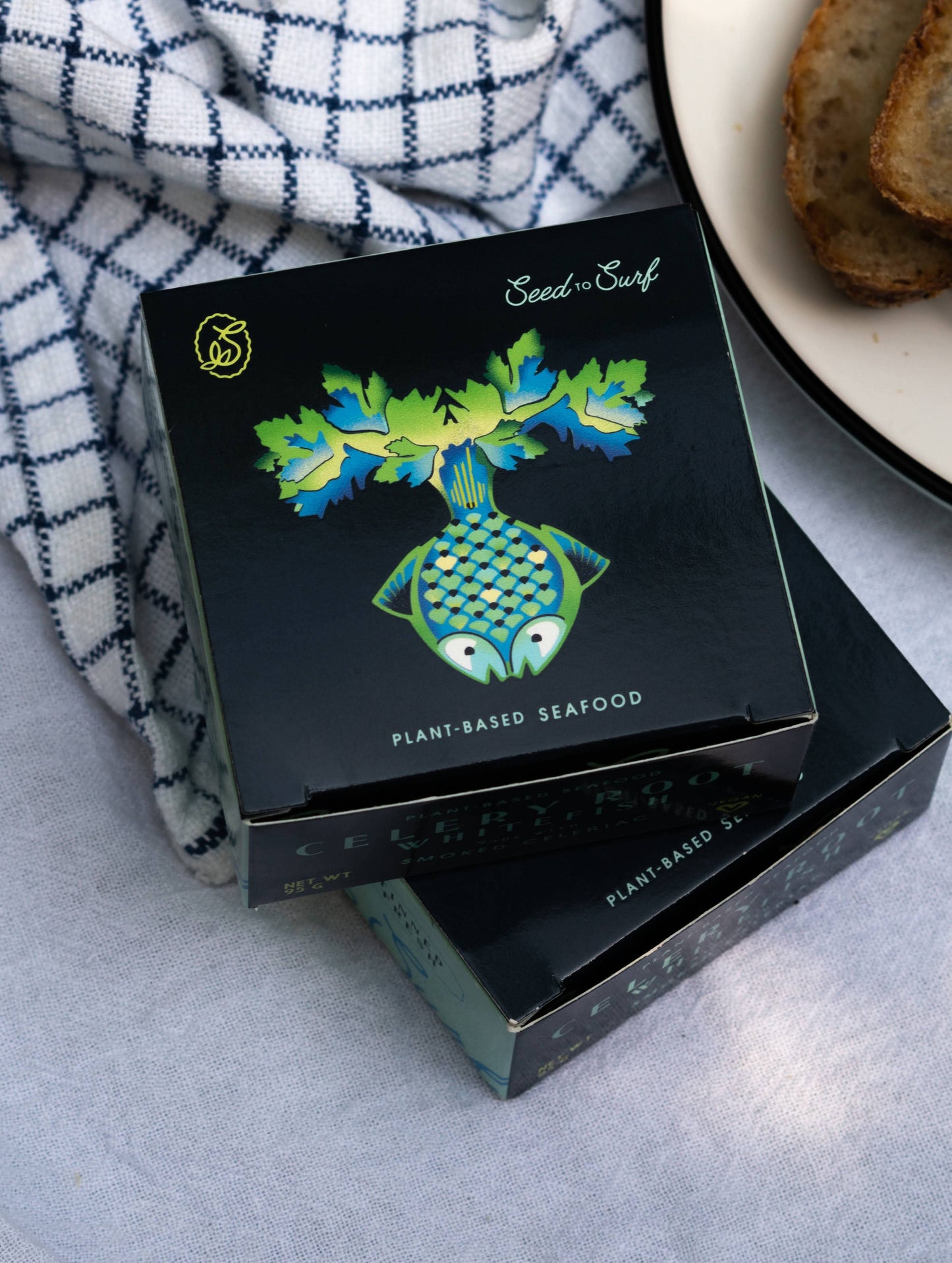 Tinned Celery Root Smoked Whitefish (Vegan) - Seed to Surf