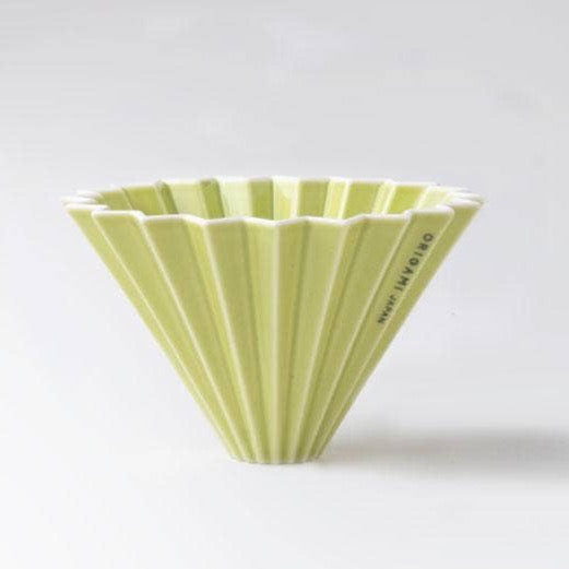 Origami Pour Over Coffee Dripper in Spring Green