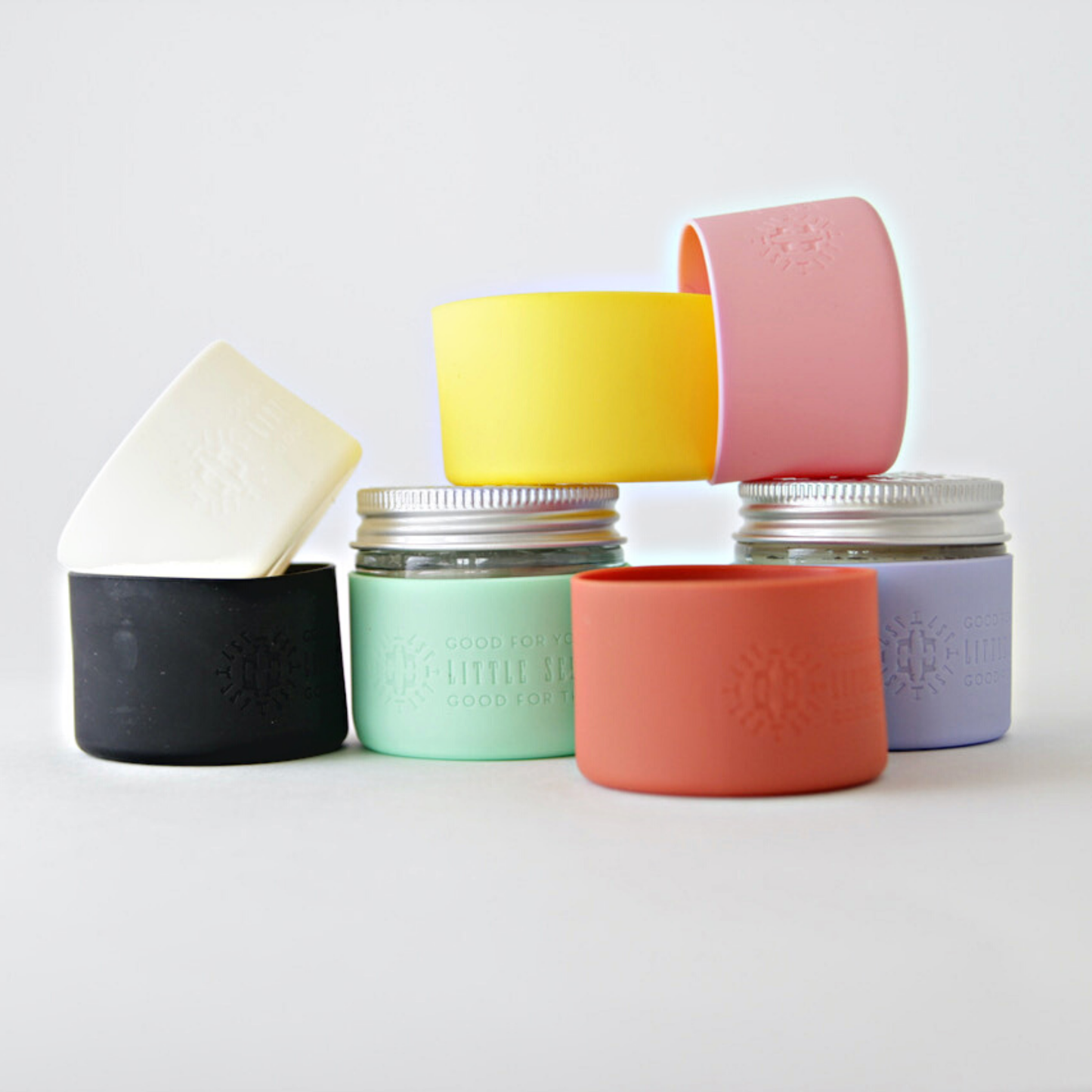 Protective Silicone Sleeves for 2.4 oz Jars