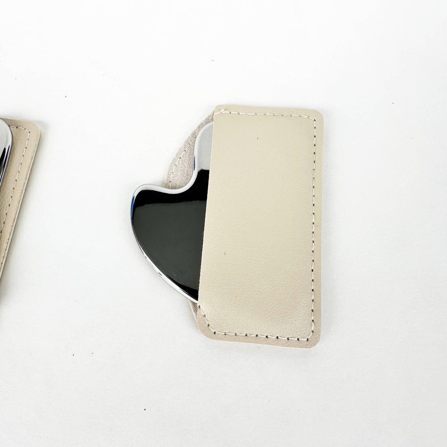 Stainless Steel Gua Sha with Leather Case