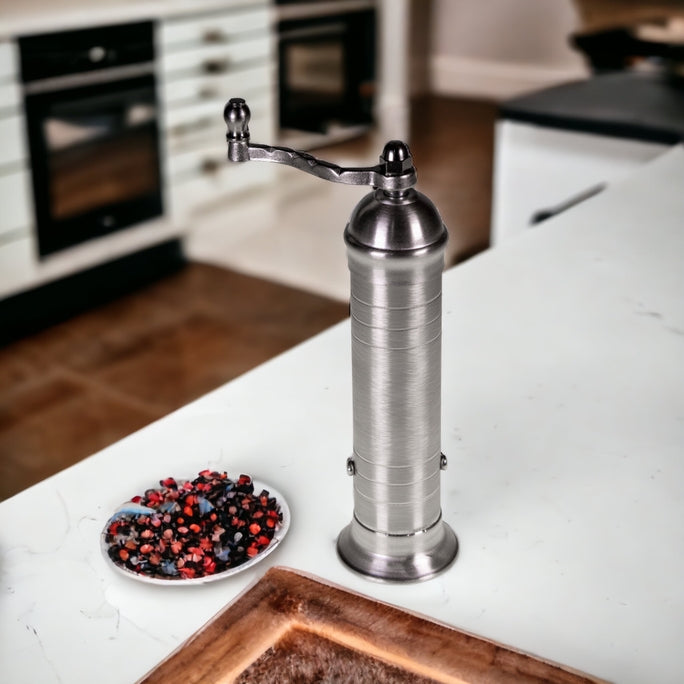 Brushed Chrome Salt Grinder-Salt Mill