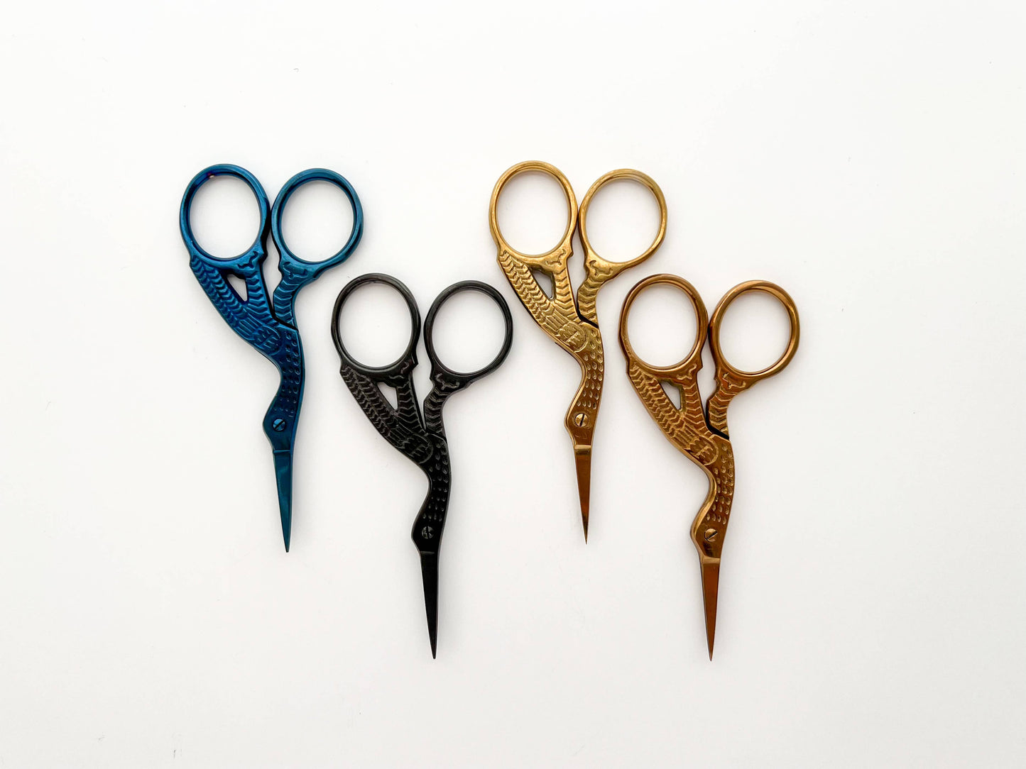 Gold Stork Embroidery Scissors