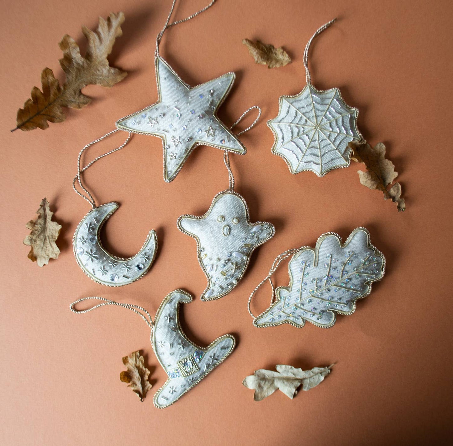 Irish Linen White Handmade Ghost Ornament