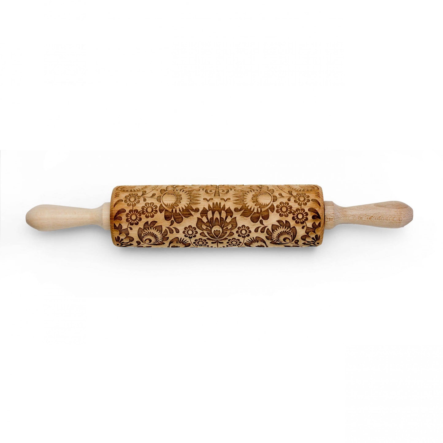 Folk Pattern Embossing Rolling Pin