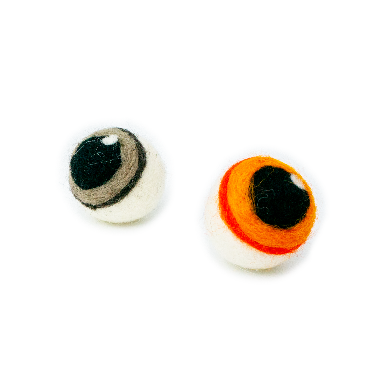 Eyeball Cat Toy - Felted Wool - Single Random Color