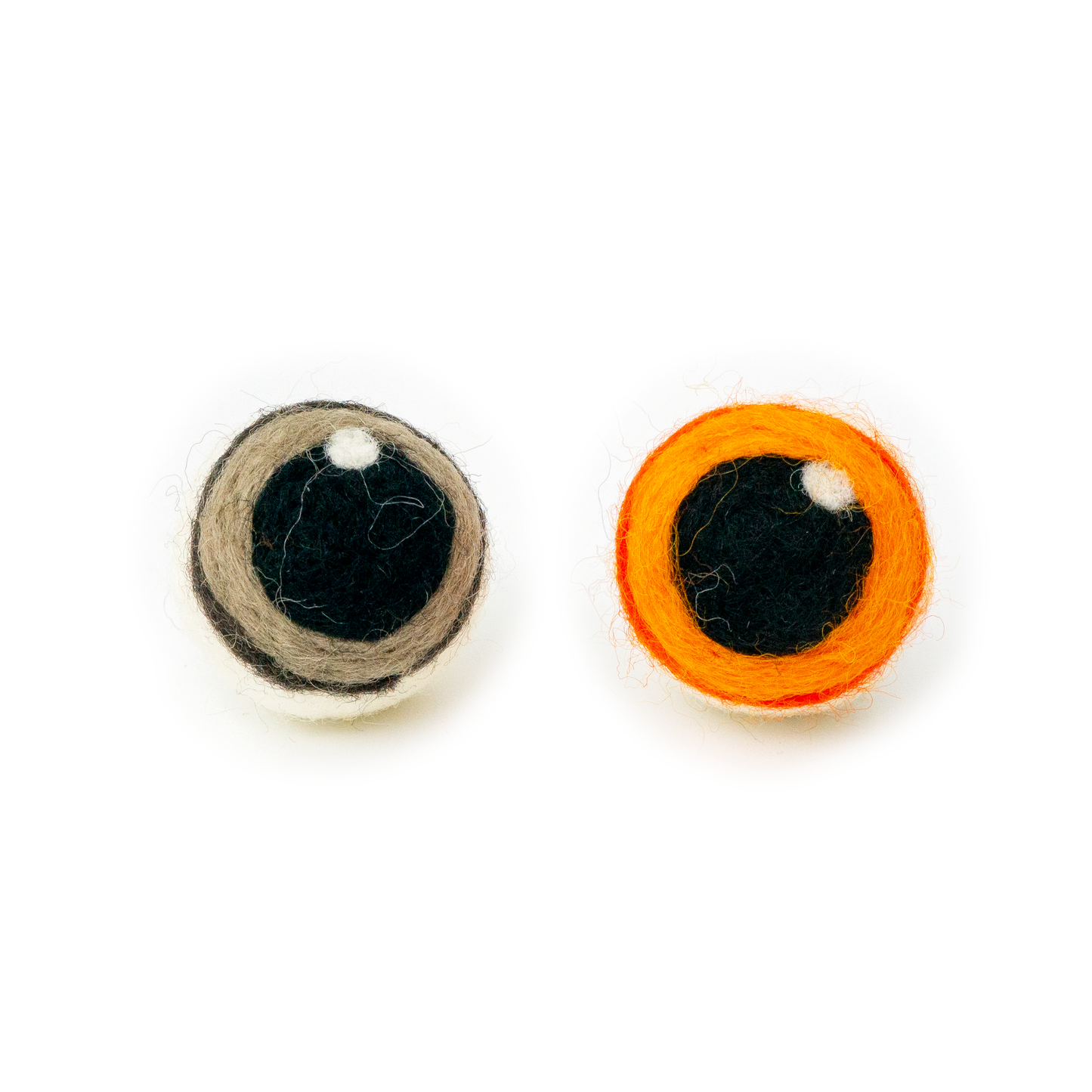 Eyeball Cat Toy - Felted Wool - Single Random Color