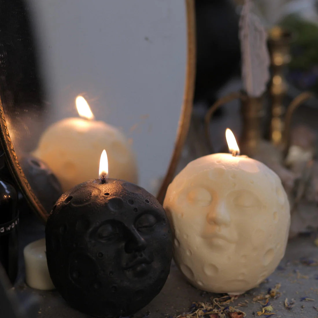 Full Moon Candle - Witch in the Woods