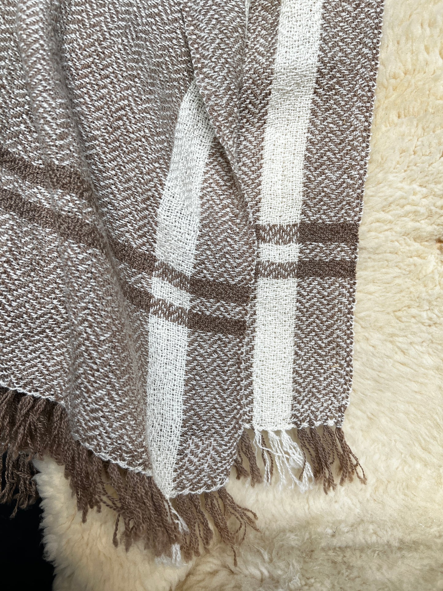 Romney and Merino Blend Throw Blanket - Ace 'n the Hole Romney Ranch