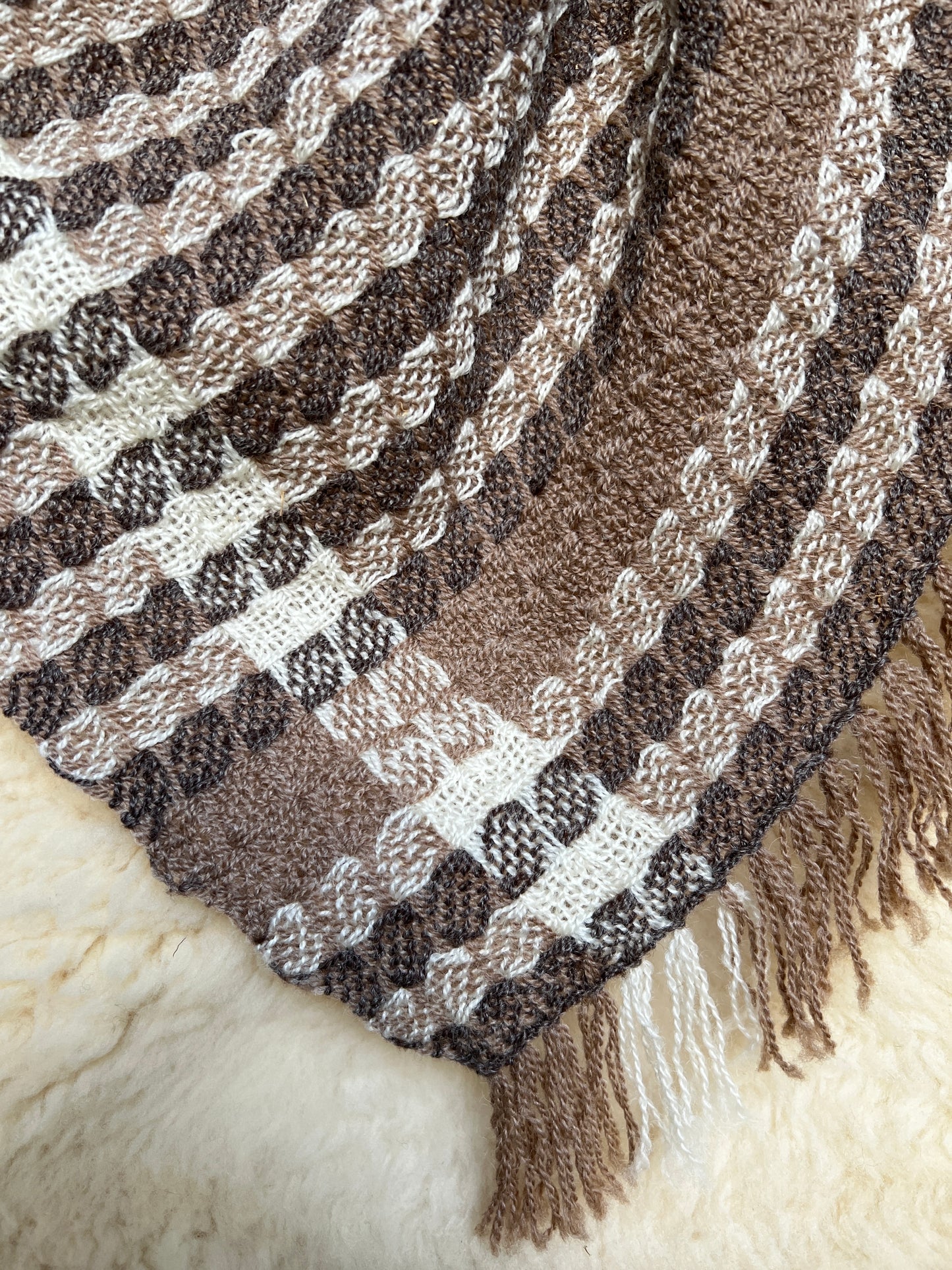 Romney and Merino Blend Throw Blanket - Ace 'n the Hole Romney Ranch