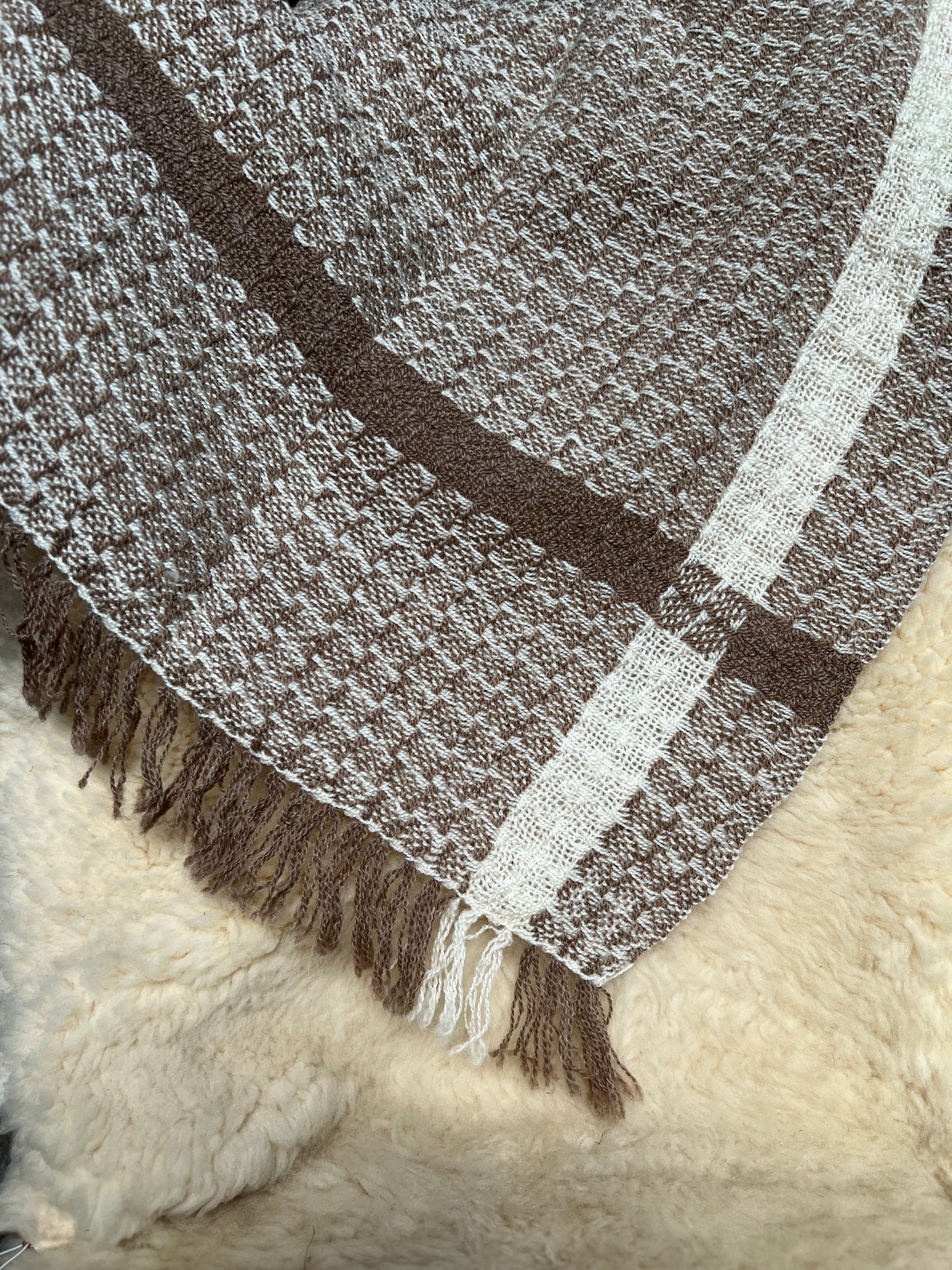 Romney and Merino Blend Throw Blanket - Ace 'n the Hole Romney Ranch