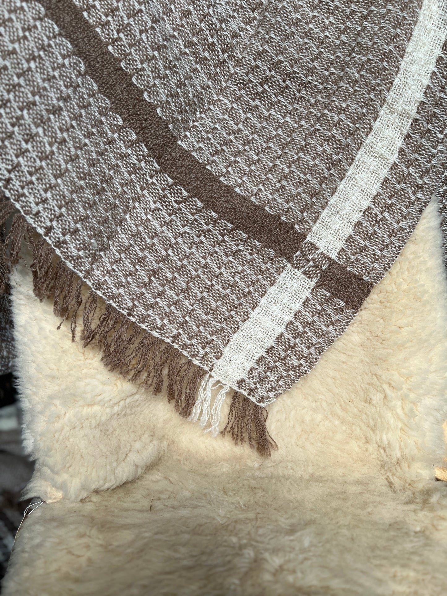 Romney and Merino Blend Throw Blanket - Ace 'n the Hole Romney Ranch