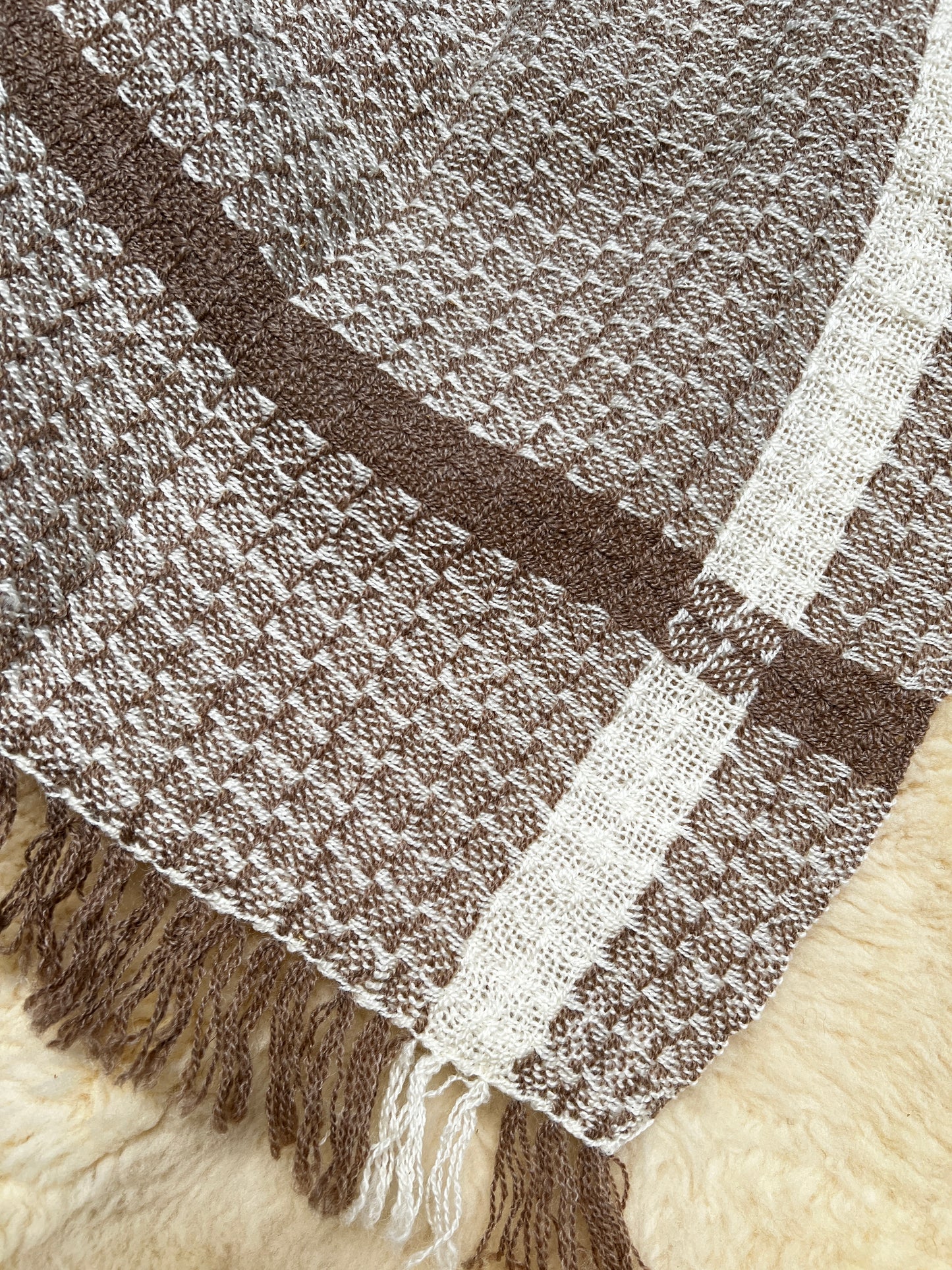 Romney and Merino Blend Throw Blanket - Ace 'n the Hole Romney Ranch