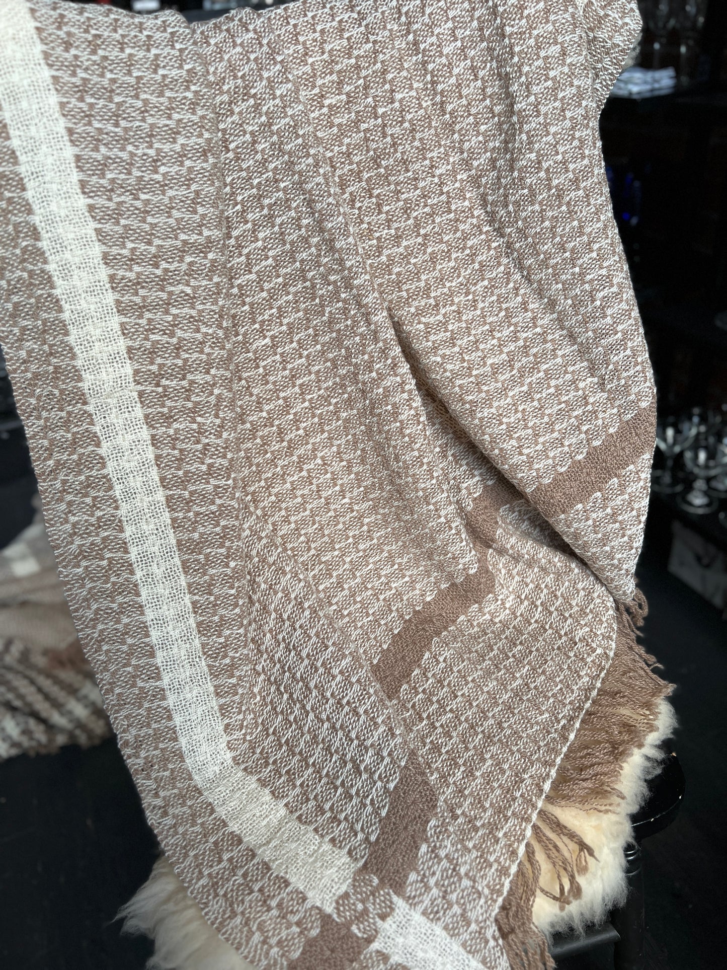Romney and Merino Blend Throw Blanket - Ace 'n the Hole Romney Ranch