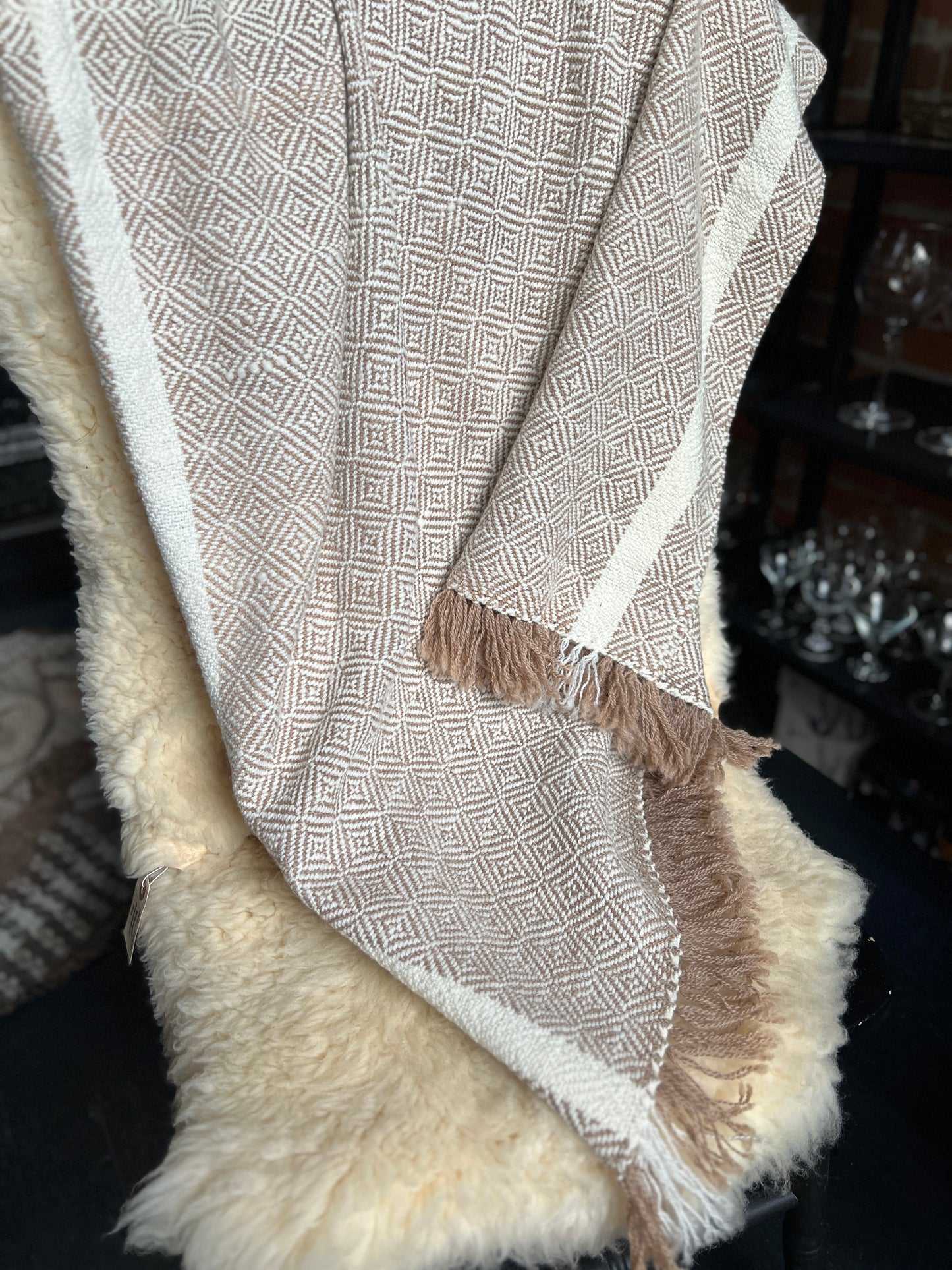 Romney and Merino Blend Throw Blanket - Ace 'n the Hole Romney Ranch