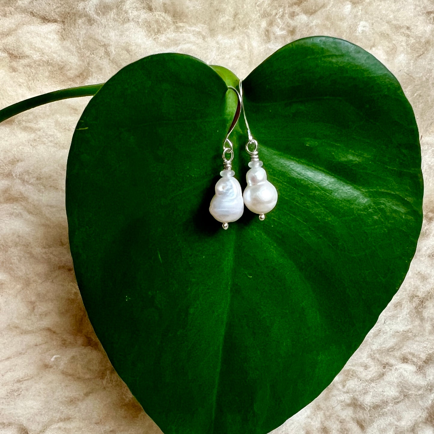 Baroque Pearl Dangle in Silver