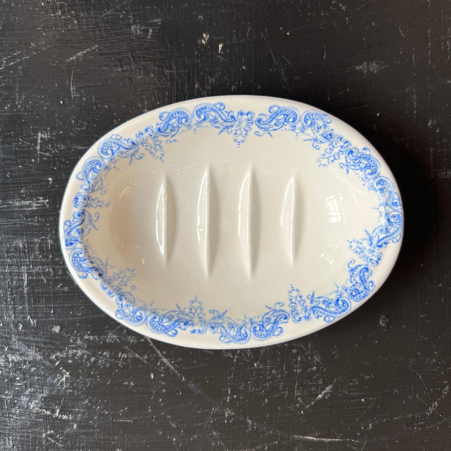 Victoriana by Royal Crownford Stafforshire Soap Dish - Vintage Ceramic Soap or Trinket Dish