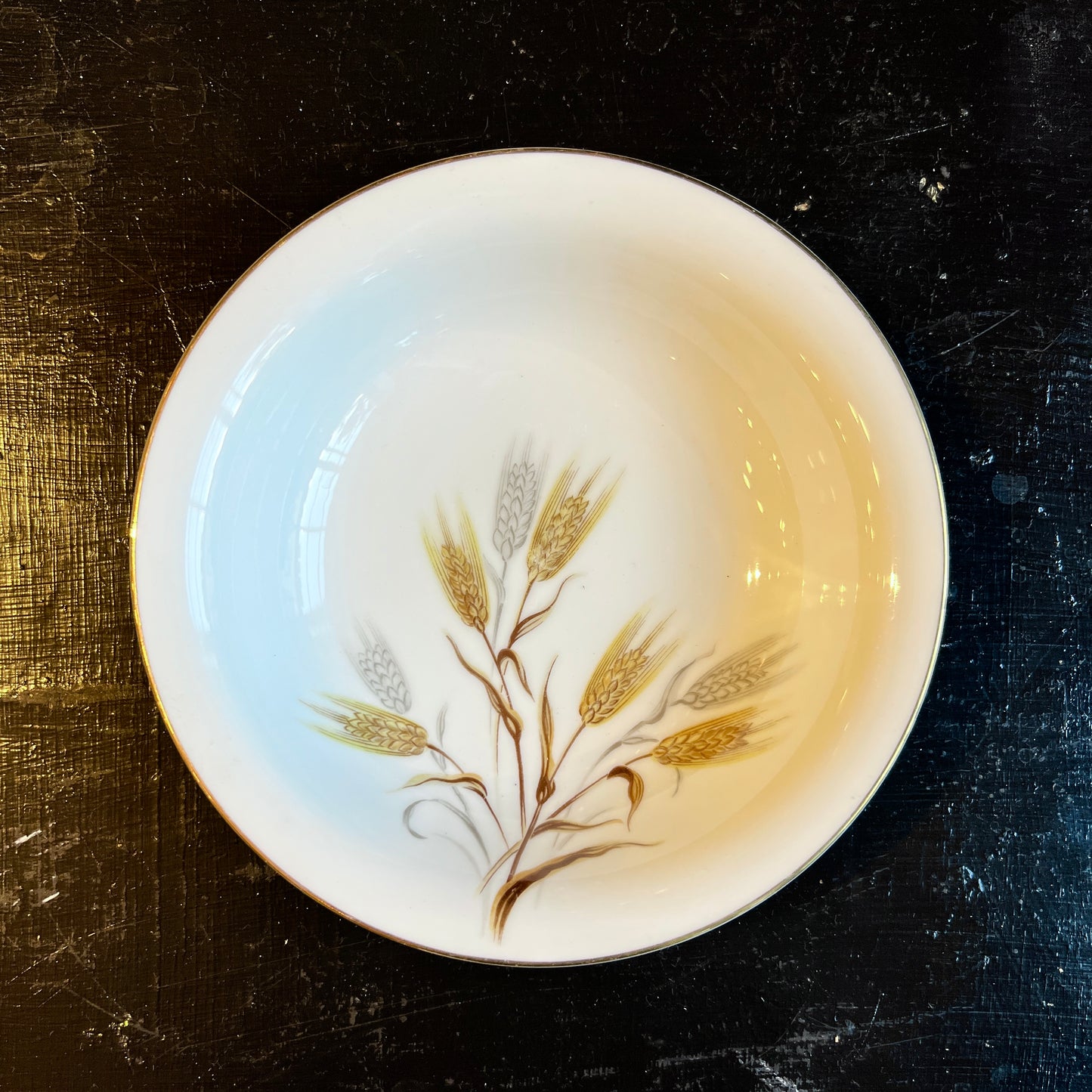 Wheaton by Noritake Dessert Bowl - Vintage China Small Bowl for Fruit or Sauces - Wheat