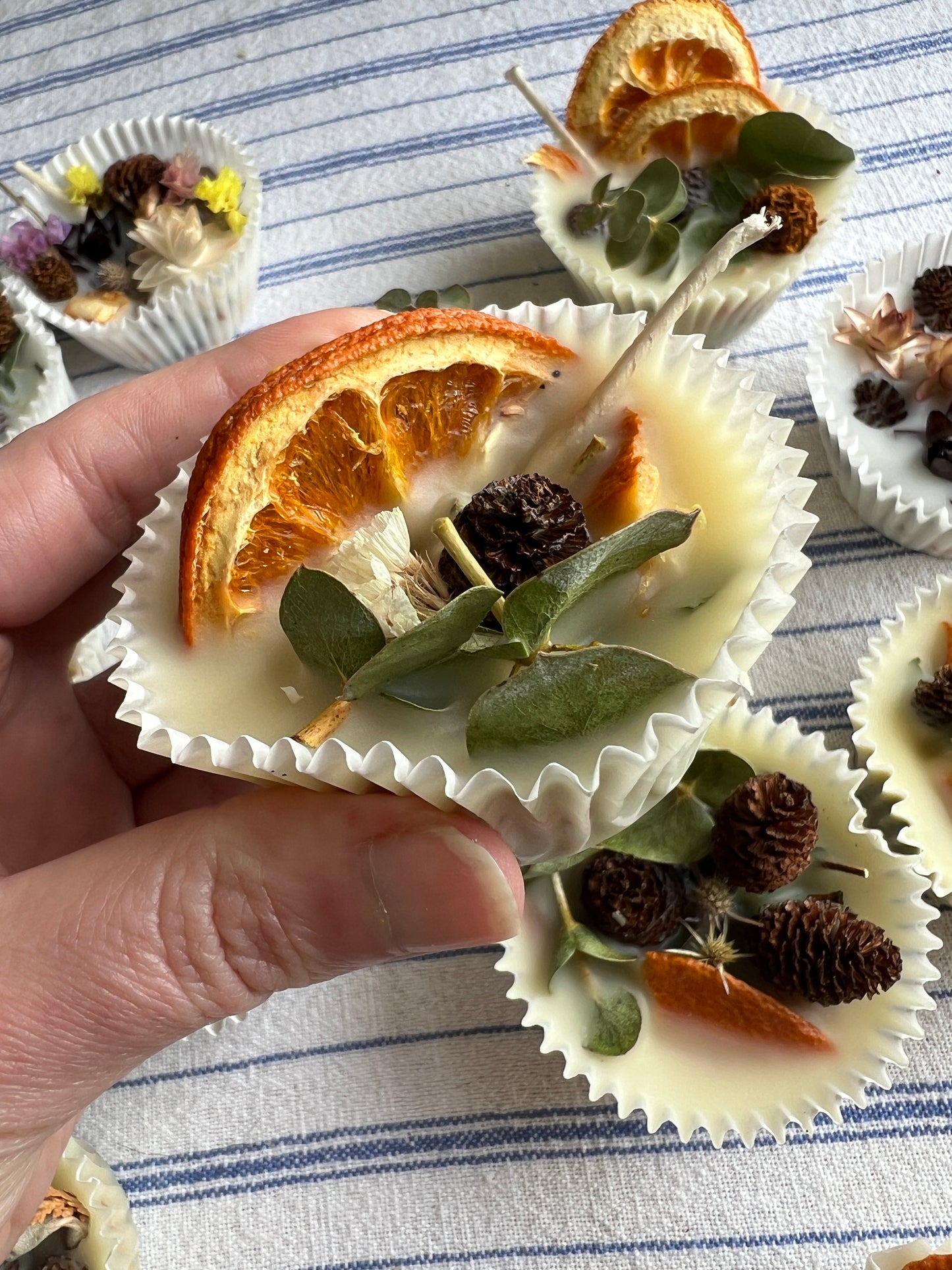 Woodland Wax Fire Starter - Orange Peel, Eucalyptus, Pine Cone