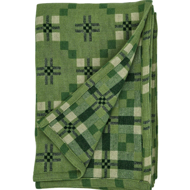 Melin Tregwynt Blanket - Throw - St. David's Cross Deilen - Welsh Wool Blanket