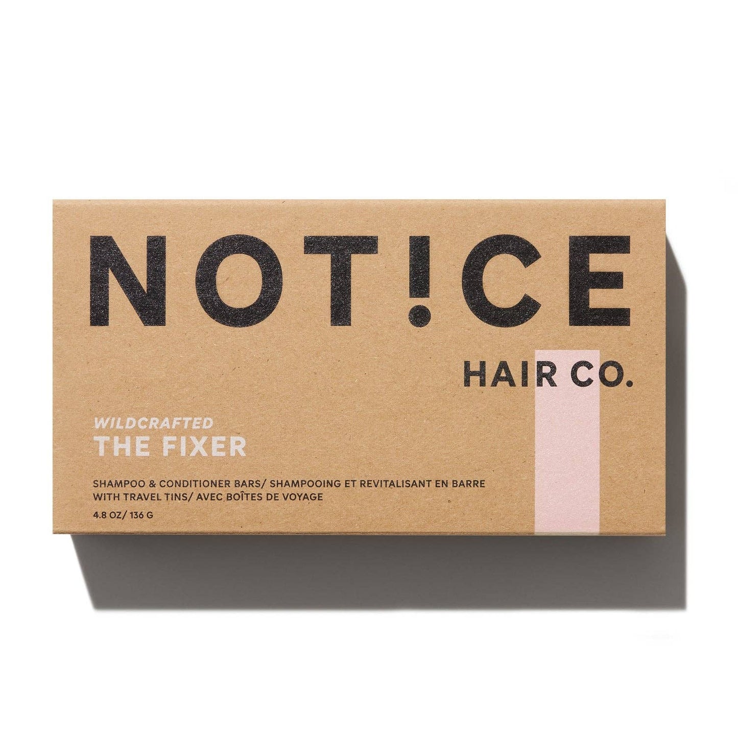 Fixer Shampoo & Conditioner Bar Travel Set for Damaged or Weak Hair