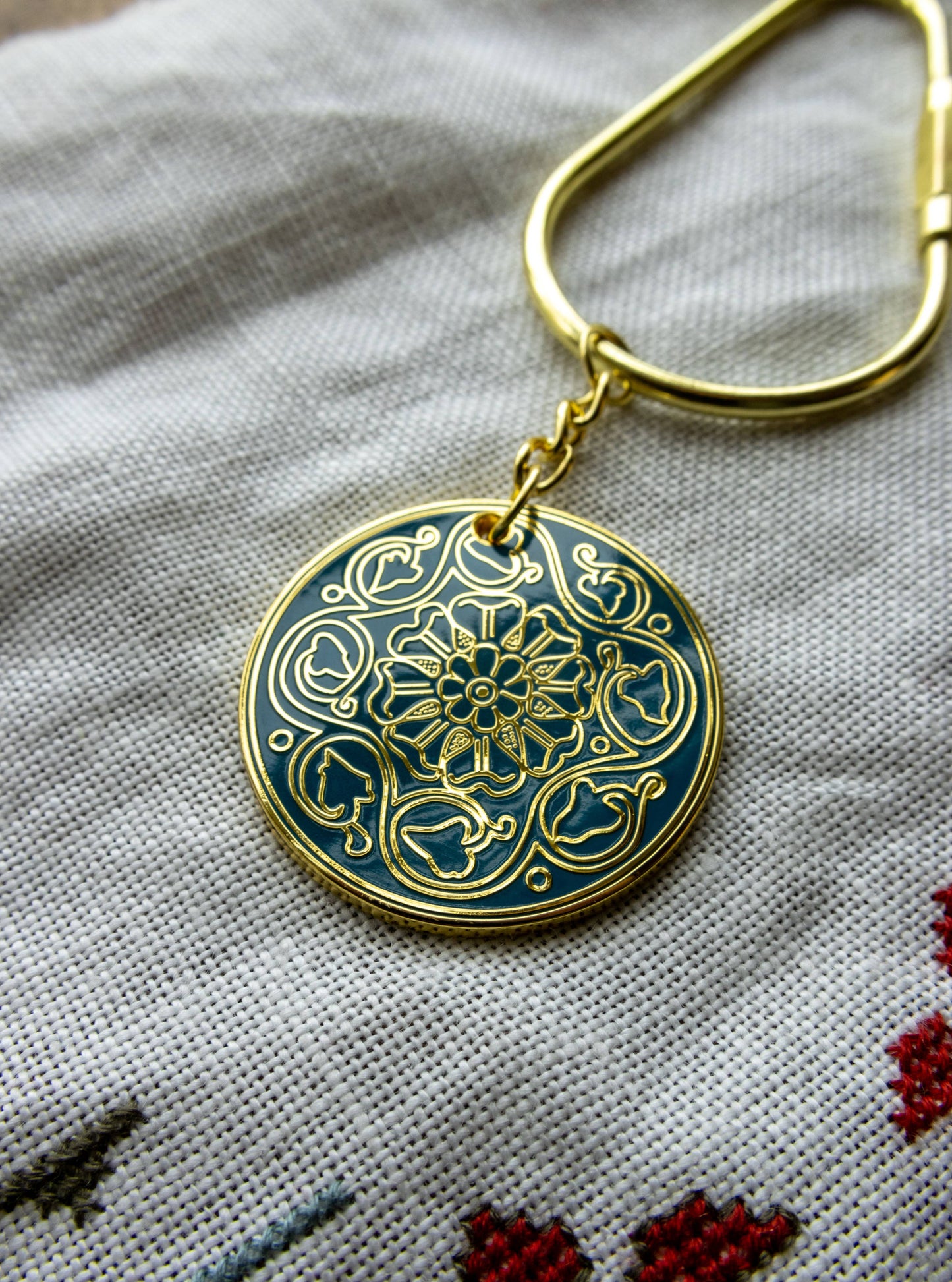 Enamel Floss Fob Organizer or Keychain