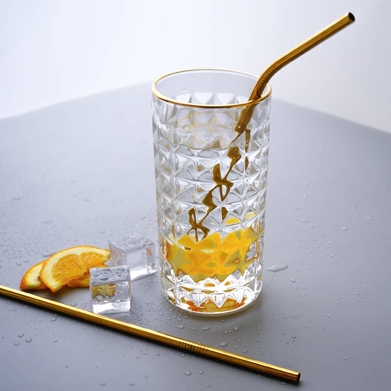 Classic Metal Bent Straw - Gold