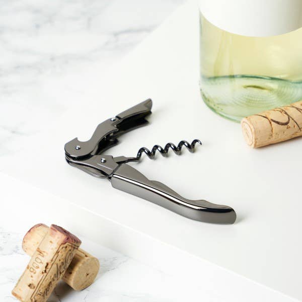 Double Hinged Corkscrew in Gunmetal Black