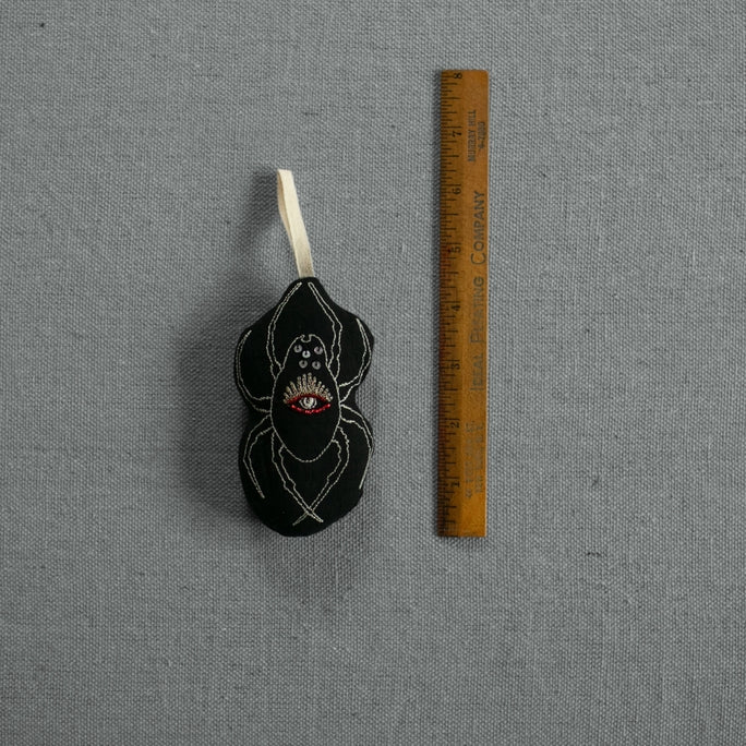 Hourglass Spider - Cotton & Lavender filled Ornament - Skippy Cotton