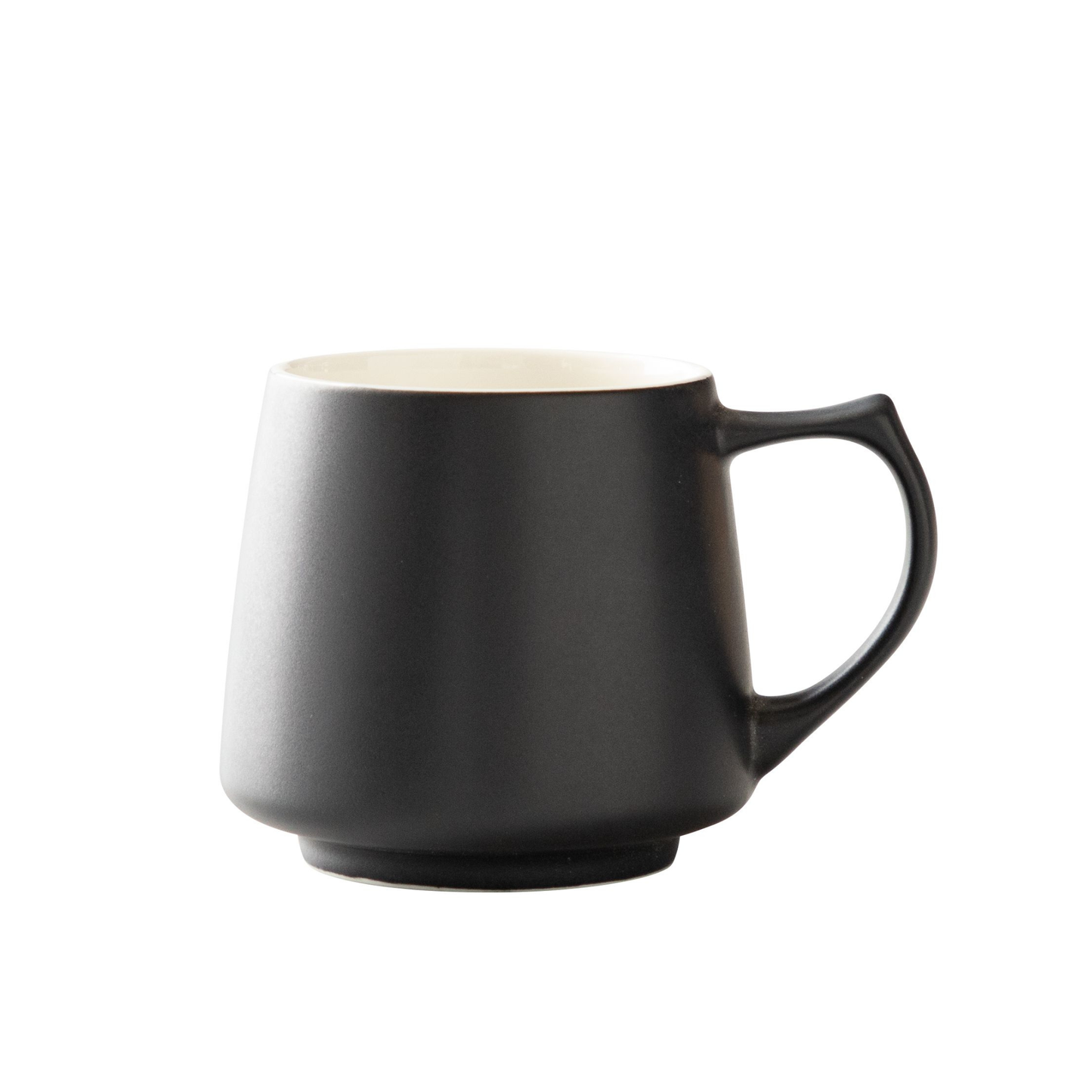 Matte Black Aroma Mug - Japanese Porcelain - Origami