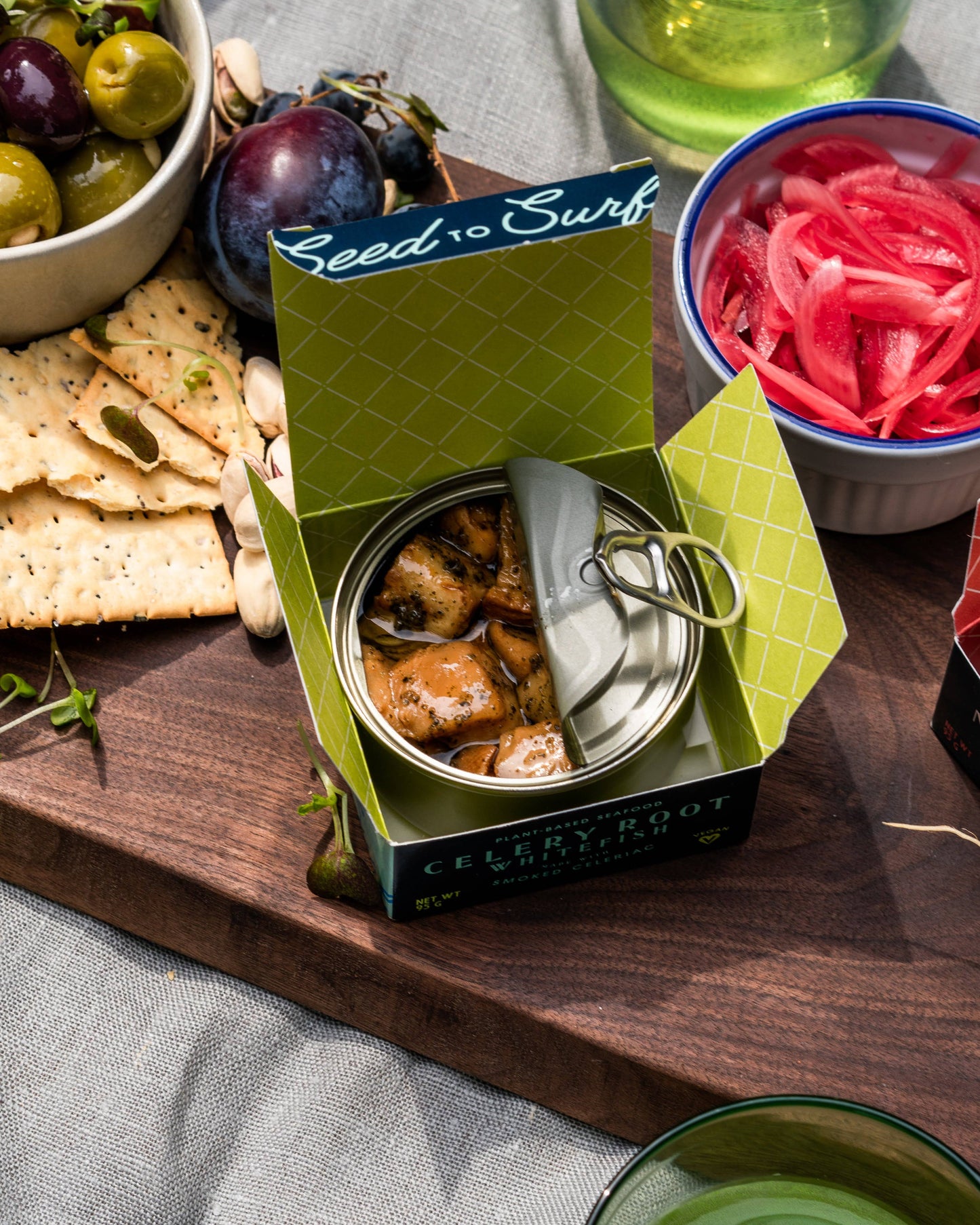 Tinned Celery Root Smoked Whitefish (Vegan) - Seed to Surf
