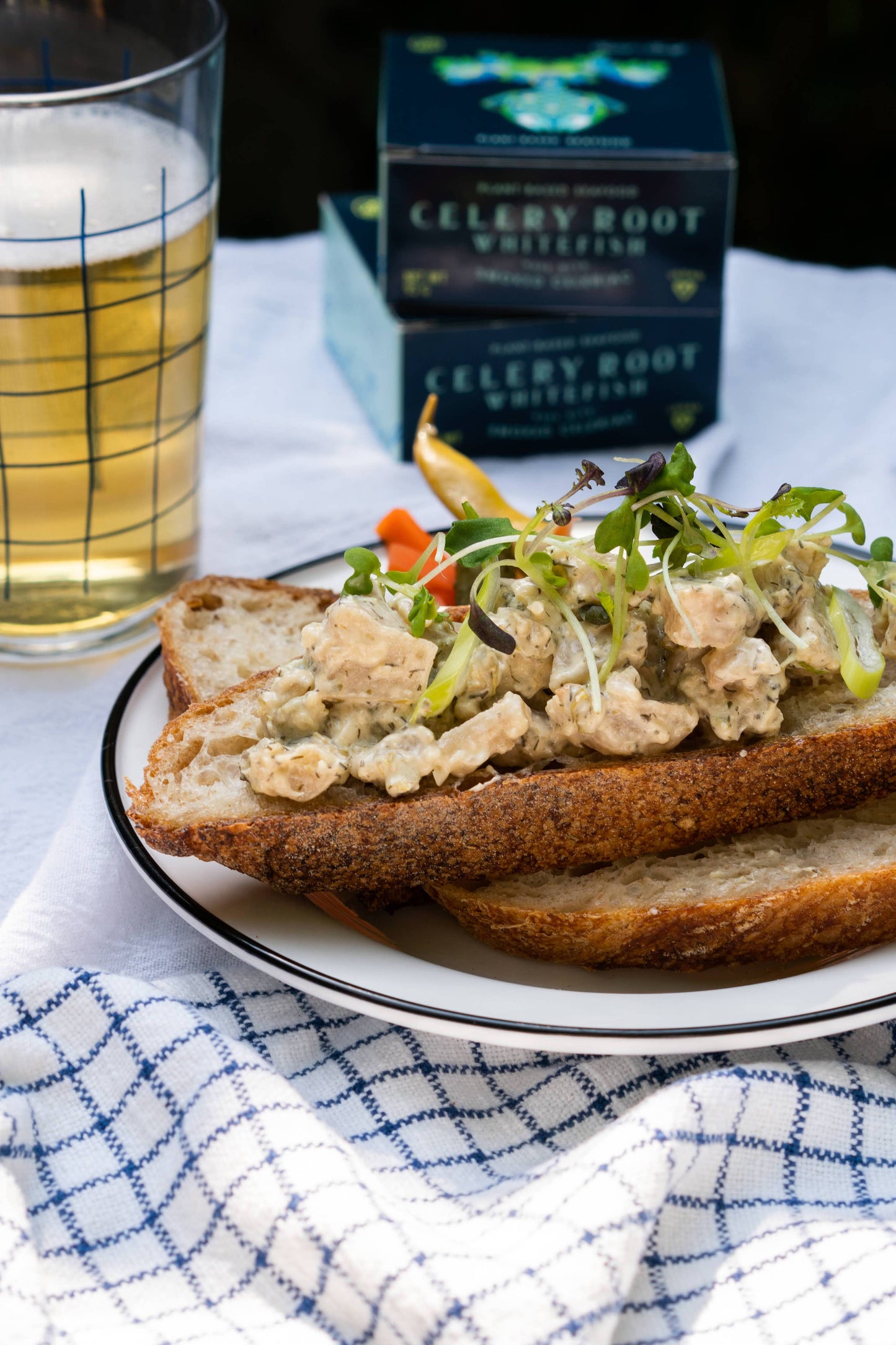 Tinned Celery Root Smoked Whitefish (Vegan) - Seed to Surf