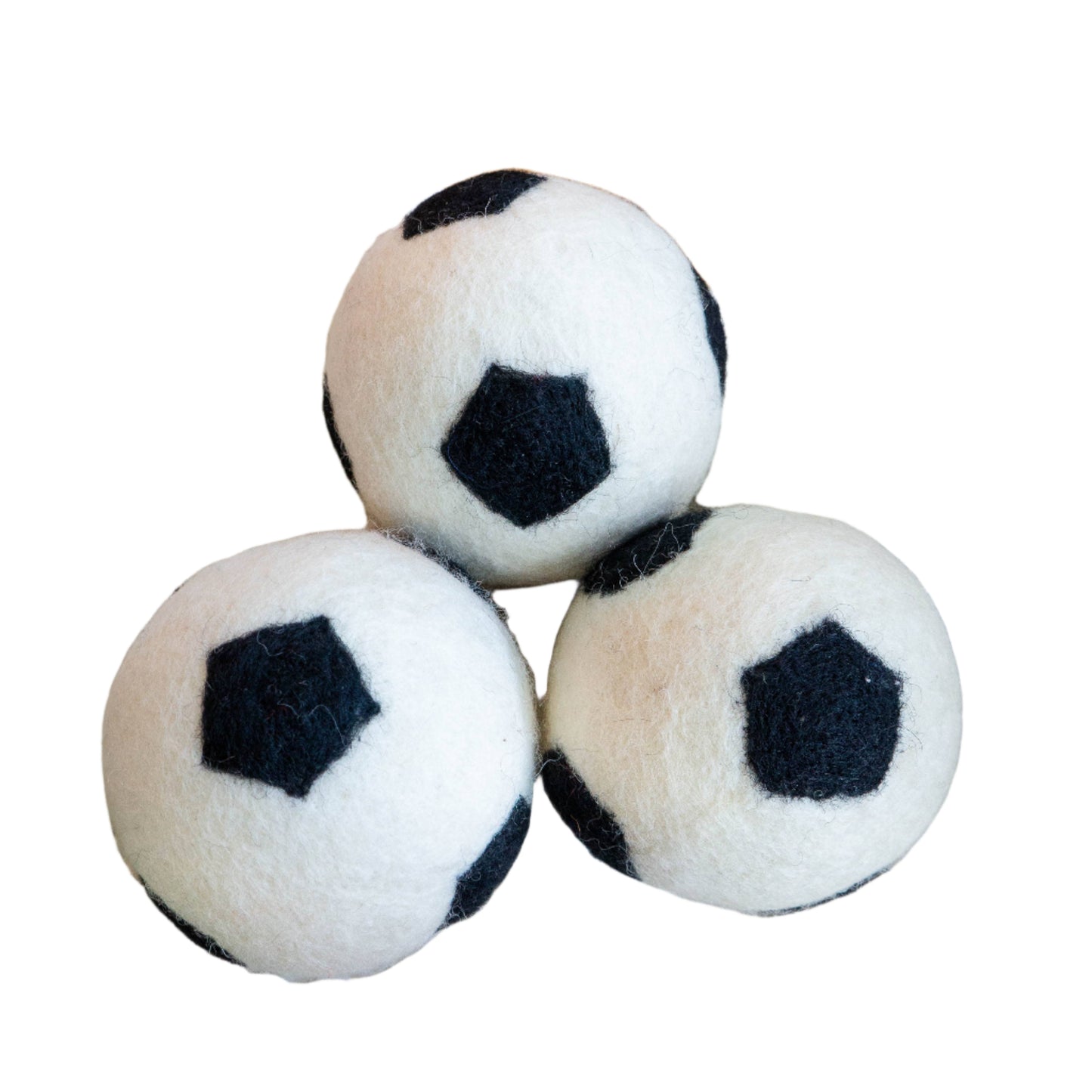 Soccer Ball Dog Toy - Felted Wool - No Squeaker - Single Ball
