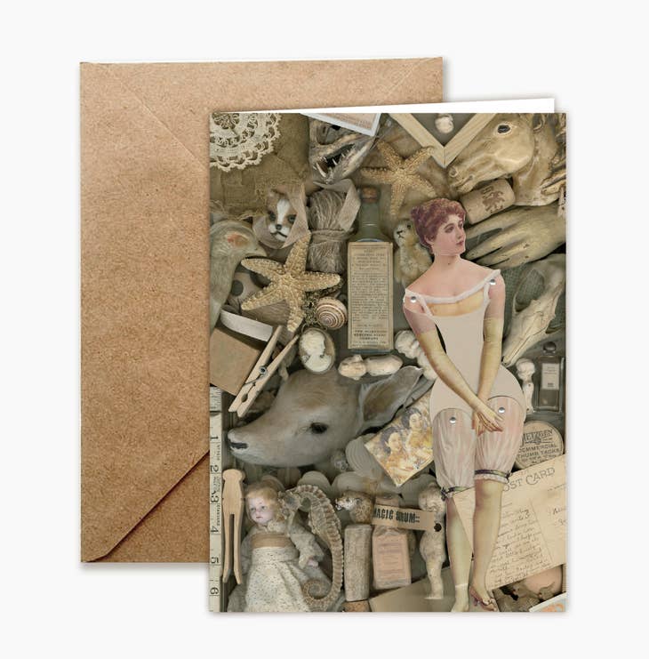 Nostalgia Blank Greeting Card or Full Set of 8