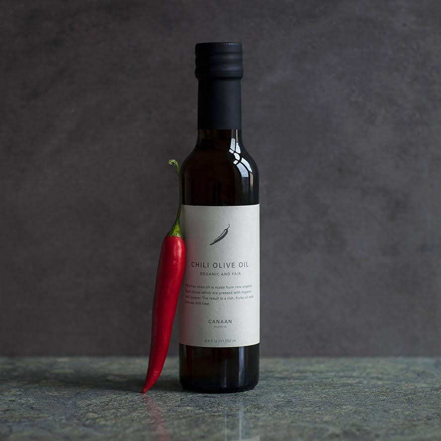 Chili Organic Olive Oil - Canaan Palestine