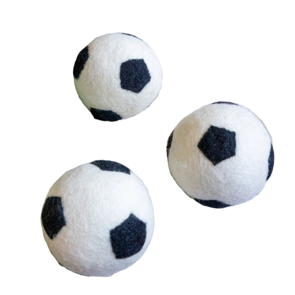 Soccer Ball Dog Toy - Felted Wool - No Squeaker - Single Ball