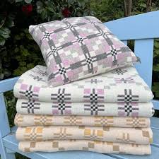 Melin Tregwynt Cushion - St David's Cross Traeth - 45cm x 45cm - Welsh Wool Pillow