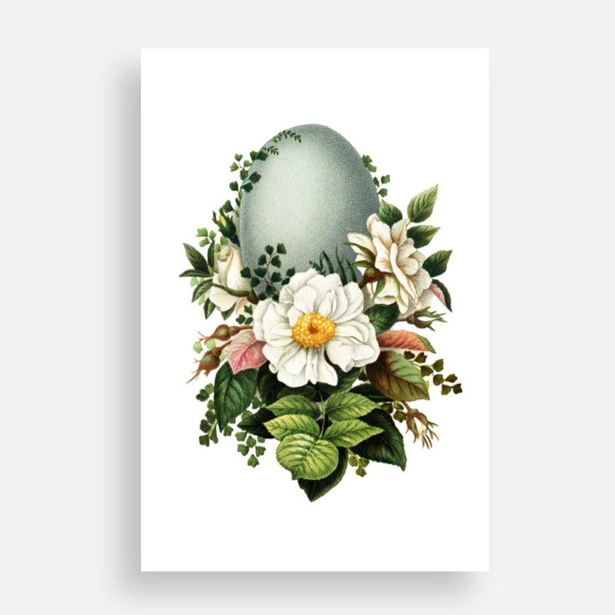 Ostara Egg with Roses Postcard or Mini Print (4x6)