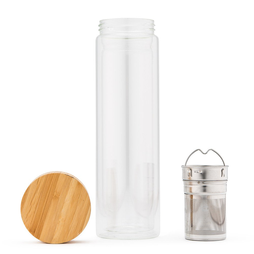 Glass Tea Infuser Travel Bottle
