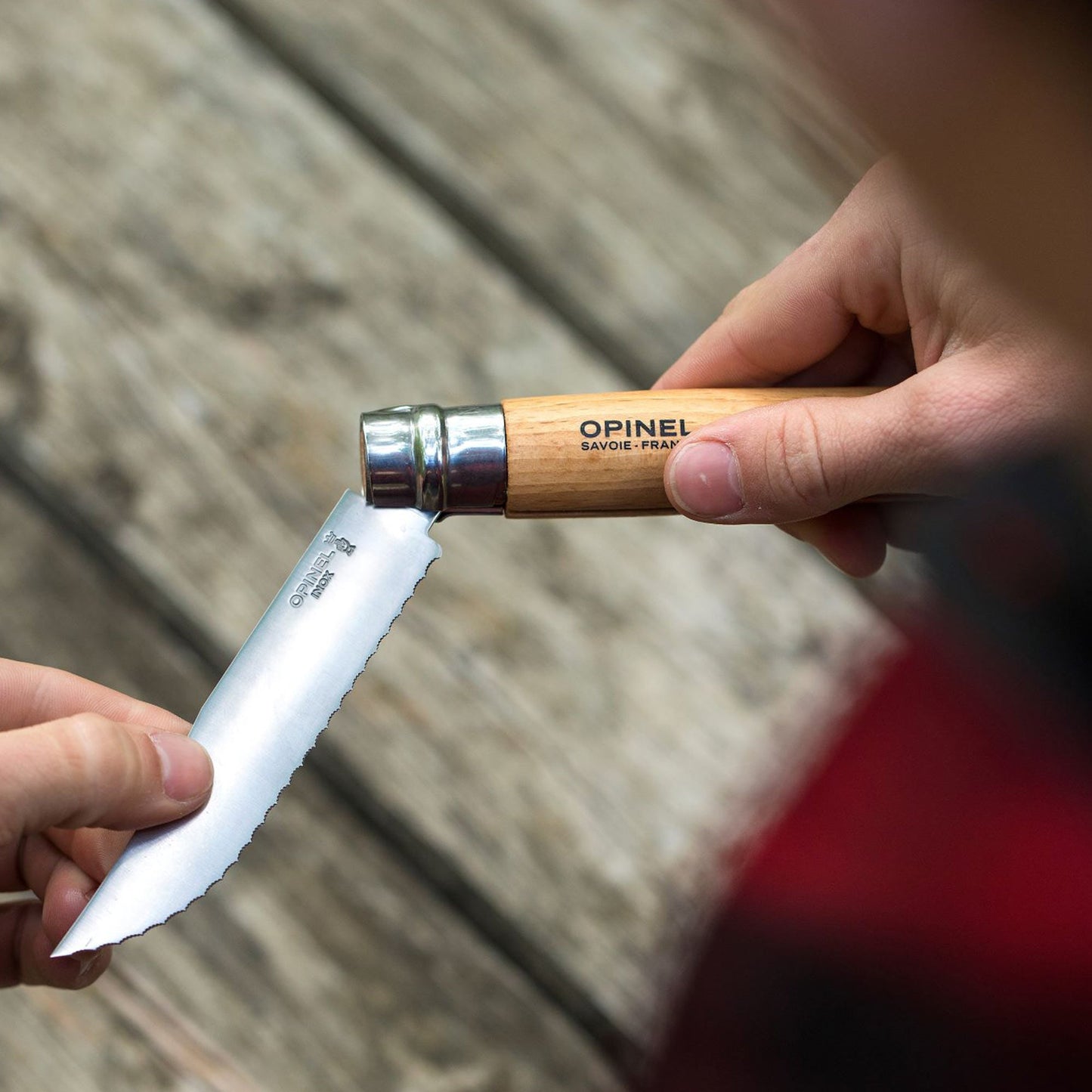 No.12 Serrated Folding Camp Knife - Opinel