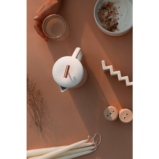 Cream Ceramic French Press